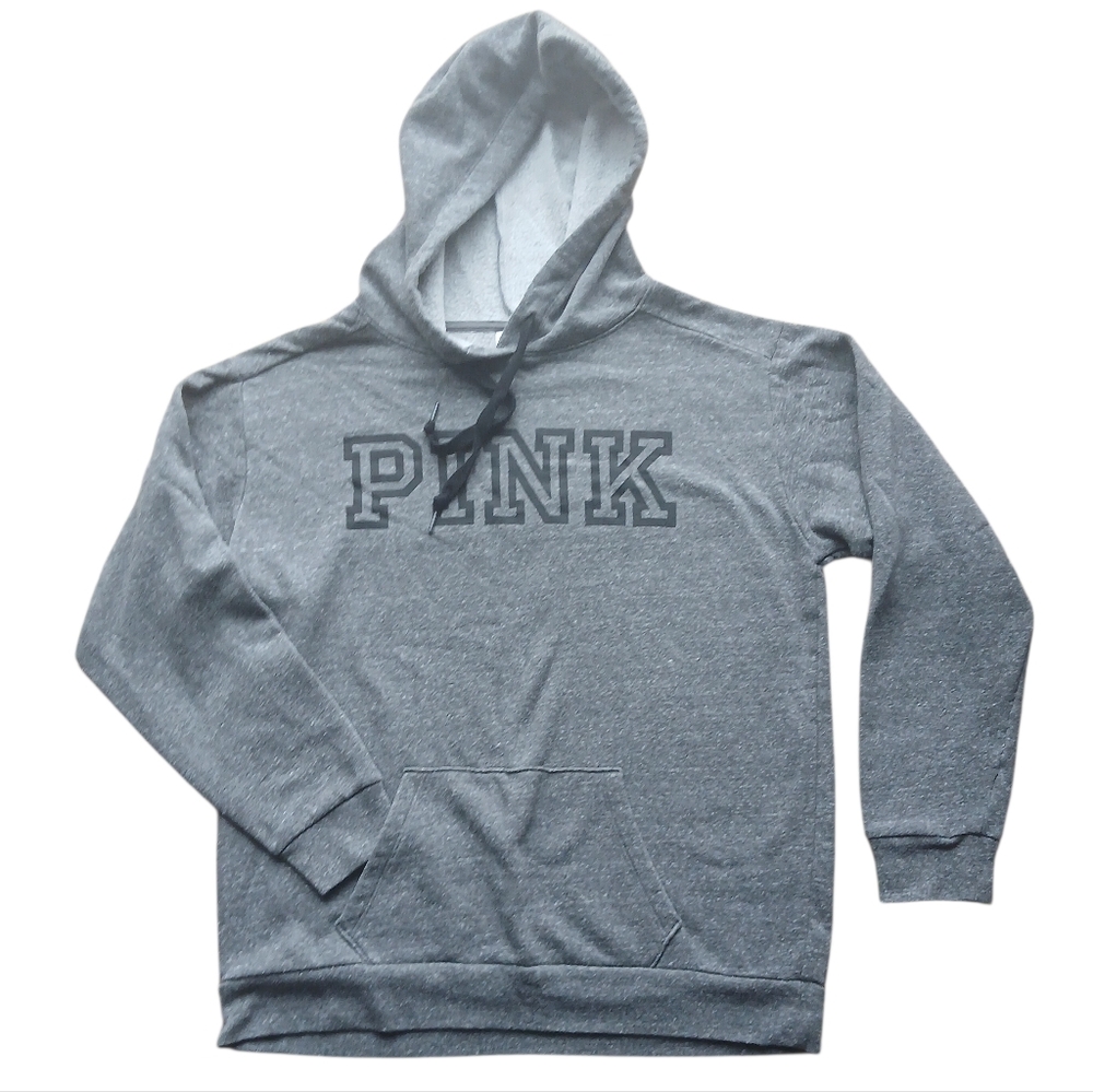 PINK Victoria's Secret Women's Size Medium Heather Gray Hoodie